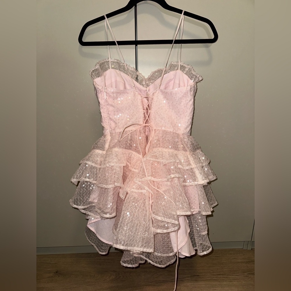 NWT Selkie Pink Sparkling Liasons Mini Corset Dress Dress & shorts Size XL - Picture 8 of 13